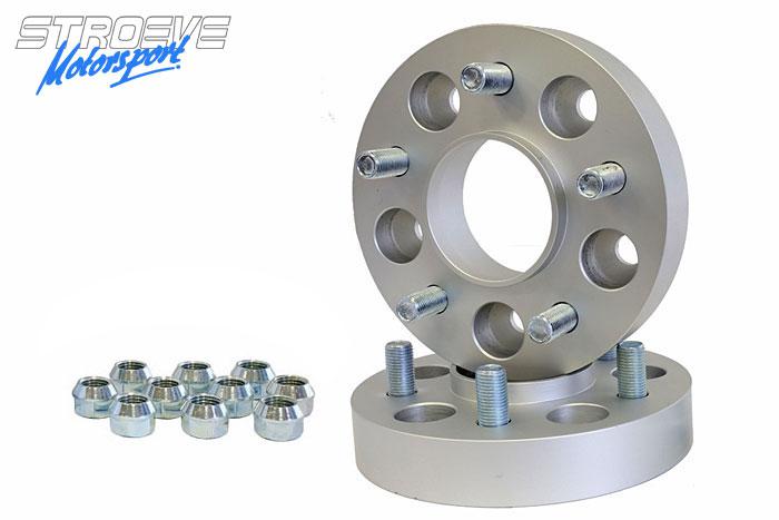 30mm Spoorverbreders, Daewoo, Nubira (KLAT/UU6J), 1997-2002, Steek 4x100, Naafgat 56,5 mm, Prijs per set van 2 verbreders incl. wielmoeren